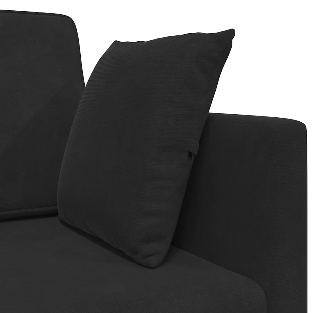 Sofa Bed Black 213 x 70 x 77 cm Velvet